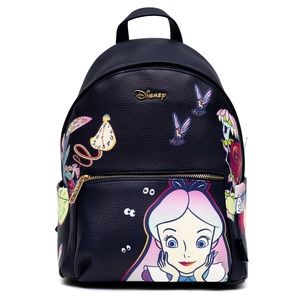 Disney Classic Alice In Wonderland Limited Edition Tea Party Black Backpack